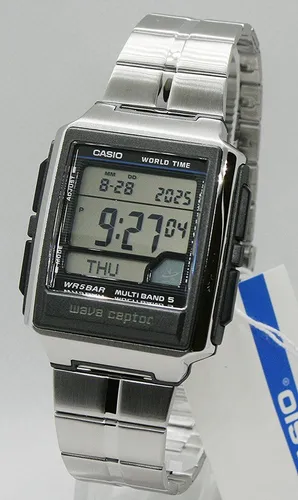 Casio Herren WV-59RD-1AEF Funk Wave Ceptor Armbanduhr - Silber/Grau - Digitaluhr mit Funktechnologie und Wasserdichtigkeit bis 5 Bar, ideal für Alltag und besondere Anlässe, elegant im Design und präzise im Gebrauch.