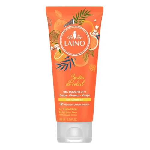 Laino 3-in-1-Duschgel, feuchtigkeitsspendend, mit Zitrusfrüchten, 200 ml