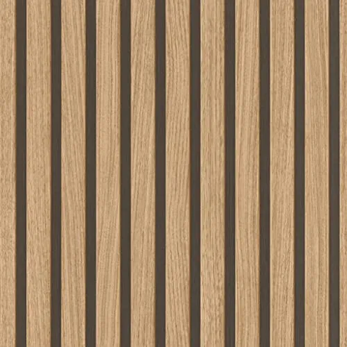 Rasch Tapete 499322 - Braune Vliestapete mit Holz-Optik - Moderne Tapete im Skandi Look, wasserbeständig und leicht abwischbar, ideal für Wohnzimmer und Küche. Einfach anzubringen und rückstandslos abziehbar.