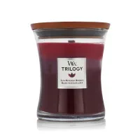 WoodWick Trilogy Sun Ripened Berries 275 g in rot von WoodWick