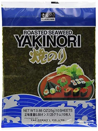 Takaokaya Seealgen, geröstet (Yaki Nori) (1 x 25 g Packung)