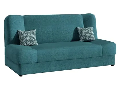 MIRJAN24 Schlafsofa Jonas mit Bettkasten in türkis von Mirjan24