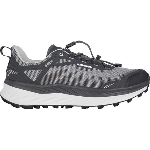 Lowa Fortux GTX Herren Traillaufschuhe - Schwarz - 9,5 - Wanderschuhe mit wasserdichter GORE-TEX-Membran für optimalen Wetterschutz und hervorragende Traktion auf jedem Terrain.