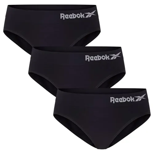 Reebok Damen Raina Unterwäsche 3er Pack, Schwarz, 32 in schwarz von Reebok