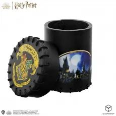 Q-Workshop Harry Potter - Hogwarts Dice Cup - Gesellschaftsspiel: Hochwertiger Hogwarts-Würfelbecher aus schwarzem Material, ideal für Harry Potter-Fans und perfekt für spannende Spieleabende.