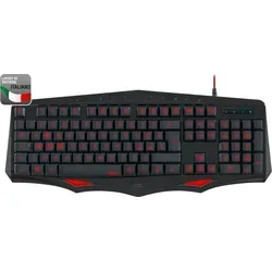 LAMIA Gaming Tastatur Schwarz IT Layout - Schwarz