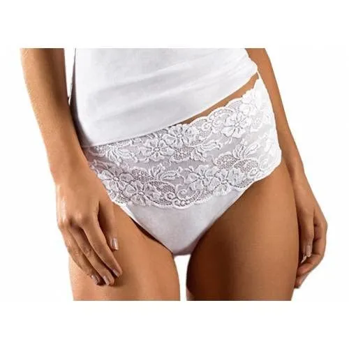 Nina von C. Damen-Taillenslip FINE Cotton weiß Größe 46