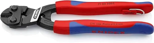 KNIPEX CoBolt Kompakt-Bolzenschneider 200 mm - Bolzenschneider mit hoher Schneidleistung und geringem Kraftaufwand, ideal für Draht und Bolzen bis Ø 5,2 mm. Perfekt für Profis und Heimwerker!