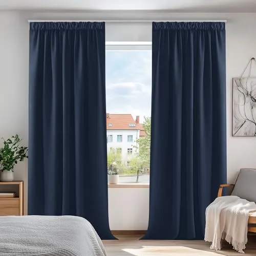 Vorhänge & Gardinen Blau von Deconovo