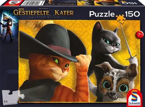 PUZZLE DER GESTIEFELTE KATER 150 TEILE KINDERPUZZLE VON SCHMIDT SPIELE NEU