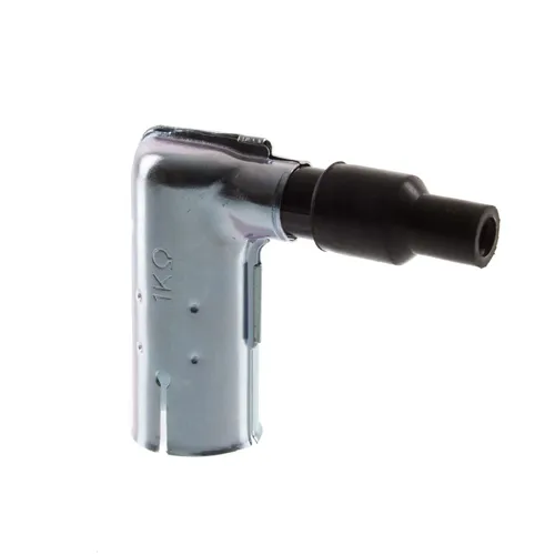 Kerzenstecker 1 Kilo-Ohm, wassergeschützt, 90° abgewinkelt