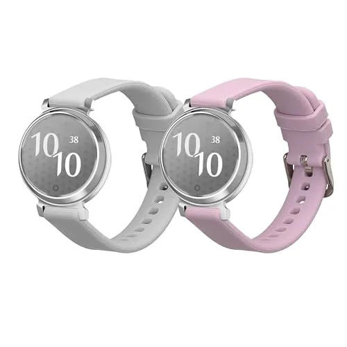 kwmobile Ersatzarmband kompatibel mit Garmin Lily 2 Armband - Fitnesstracker Band aus Silikon in Lavendel Grau