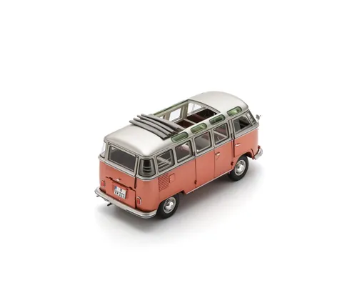 Schuco VW T1 Samba 1962 Orange/Metallgrau DC 1:18