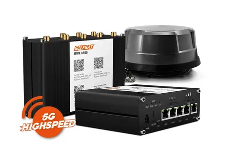 Selfsat MWR 6550 5G Cat 20 WiFi 6 Router - High-Speed Router mit bis zu 3,4 Gbps, ideal für schnelles Internet auf Reisen oder im Home Office, unterstützt 5G und WiFi 6 für maximale Leistung.