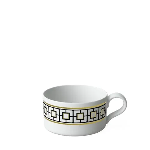 Villeroy & Boch Signature Tasse MetroChic Teeobertasse - Thermobehälter mit elegantem Edelmetalldekor, ideal für stilvolle Teemomente, nicht mikrowellengeeignet.