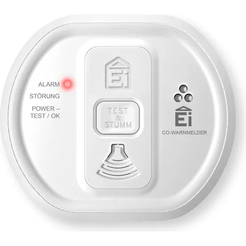 Ei Electronics Ei208 Kohlenmonoxidmelder - Gasmelder mit 10-Jahres-Batterie, schützt zuverlässig vor CO-Gefahren und ist einfach zu installieren – ideal für Zuhause und mobile Anwendungen.