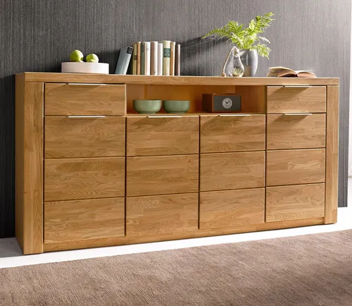 Home affaire Sideboard Zara, 200 cm Eichefarben von OTTO home