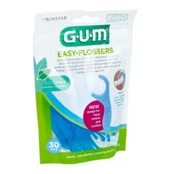 GUM EASY FLOSSERS, Zahnseidesticks, gewachst, mint