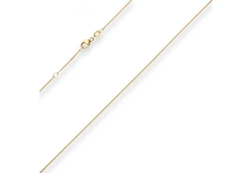 1,1mm Panzerkette Collier 375 Gold Gelbgold 40cm für Damen