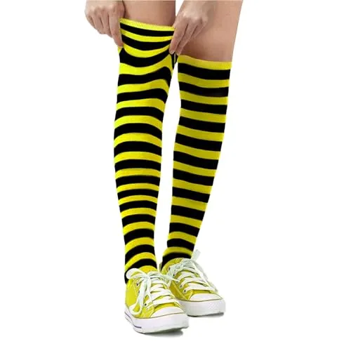 Dress Up America Gestreifte Baumwollsocken für Kinder – Gestreifte Kniestrümpfe für Mädchen und Jungen | Teenager – Stilvoll und Bequem