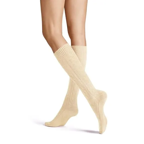 Hudson Damen Kniestrümpfe Winter Plait rutschfest