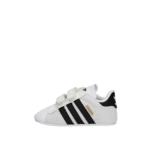 adidas Unisex Baby Superstar Crib Hausschuhe, Weiß Ftwbla Negbas 000, 21 EU