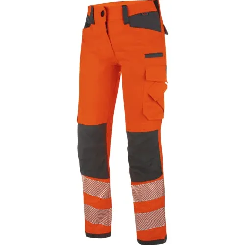 Produktbild WÜRTH MODYF Warnschutz Bundhose Neon Damen – Hochwertige Arbeitskleidung in Orange, Größe 54