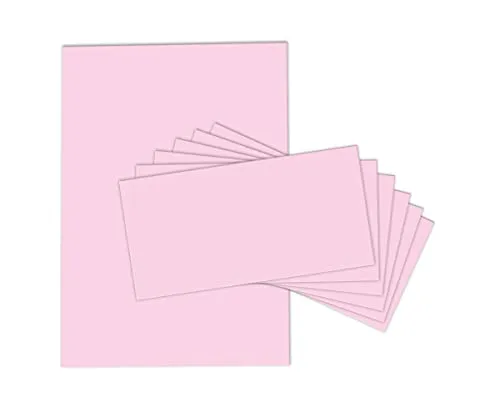 Briefpapier-Set rosa mit Umschlägen – 100 Blätter & 100 Umschläge - Hochwertiges Briefpapier-Set mit 100 DIN A4 Blättern und 100 haftklebenden Umschlägen. Ideal für Einladungen und persönliche Briefe, hergestellt in Deutschland und kompatibel mit allen Druckern.