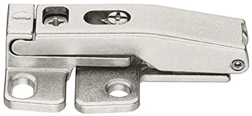 Verstellbares Klappen-Scharnier Senso - Schrank- und Möbelscharniere: 3D-verstellbares Mittelscharnier für Holz- und Aluminiumklappen, mit Fingerklemmschutz und vernickelter Oberfläche – ideal für präzise Anpassungen.