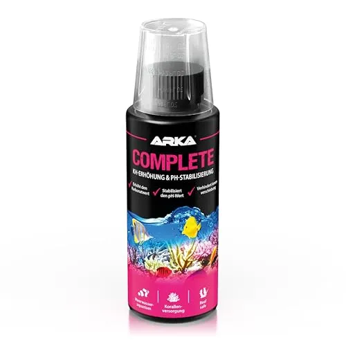 ARKA Complete - 118 ml - KH-Erhöhung und pH-Stabilisierung für Meerwasseraquarien, unterstützt EIN stabiles und gesundes Korallenwachstum.