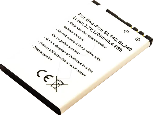 AKKU 10369 - Ersatzakku für Bea-fon, SL140, Li-Ion, 1200 mAh