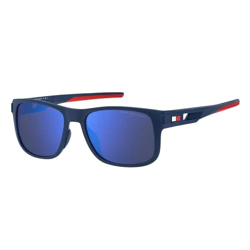 Sonnenbrillen TOMMY HILFIGER TH 1913/S FLL MATTE BLUE 55/18/135 Herren - Sportbrillen mit stylischem matte blue Design, inklusive schützendem Etui – ideal für sportliche Aktivitäten und den modischen Auftritt!