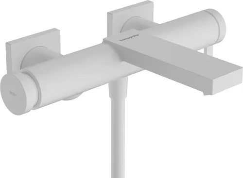 Tecturis E Einhebel-Wannenmischer Aufputz Chrom in weiß von Hansgrohe