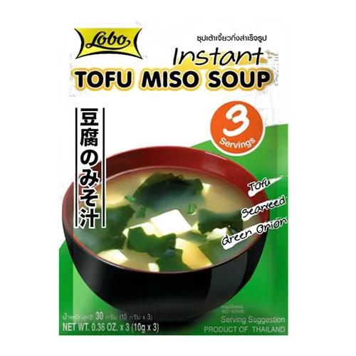 30g Lobo Instand Tofu Miso Suppe Tofu Miso Soup Powder Für 3 Portionen Thailand