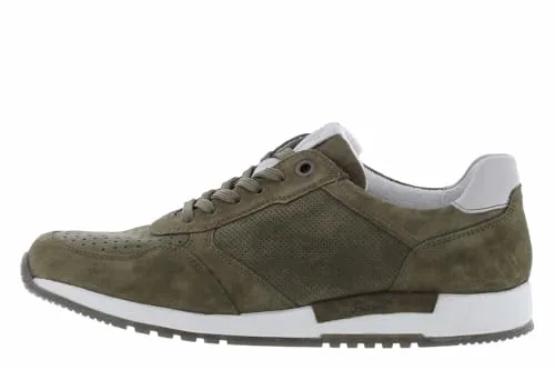 SIOUX Rojaro-718 Sneaker in Grün, Größe 44 EU - Sneaker aus hochwertigem Leder mit komfortablem Keilabsatz und lässigem Design, ideal für jeden Anlass.