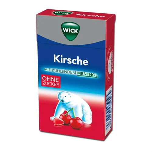 Wick Kirsche & Menthol ohne Zucker 46g Packung 28,04€/1kg