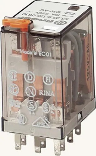 Finder Miniatur-Industrierelais 55.33.8.024.0010 - 10 A, 24 V AC, 3 W, IP20 Neu