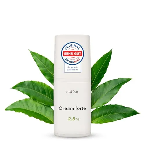natüür Cream forte 15 ml | Reichhaltige Feuchtigkeitscreme bei Neurodermitis, Psoriasis & Ekzem Creme | Gesichtscreme & Körpercreme | Mit Neem-Extrakt | Moisturizer auch als Neurodermitis Creme