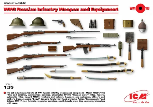 WWI Russian Infantry Weapons - ICM