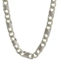 HOPLO Silberkette Dollar Kette 60cm aus 925 Silber von HOPLO