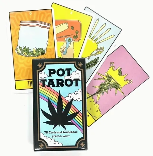 Pot-Tarotkarten-Deck mit PDF-Anleitung – 78 Karten Wahrsagespiel (Engl.)