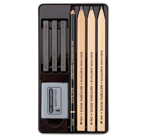 KOH-I-NOOR Buntstift KOH Künstler - Set 8 teilig Gioconda Sketching Metalletui
