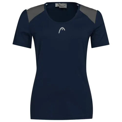 Head Tennis-Shirt Club 22 Tech (Moisture Transfer Microfiber Technologie) dunkelblau Damen, Größe: XXL