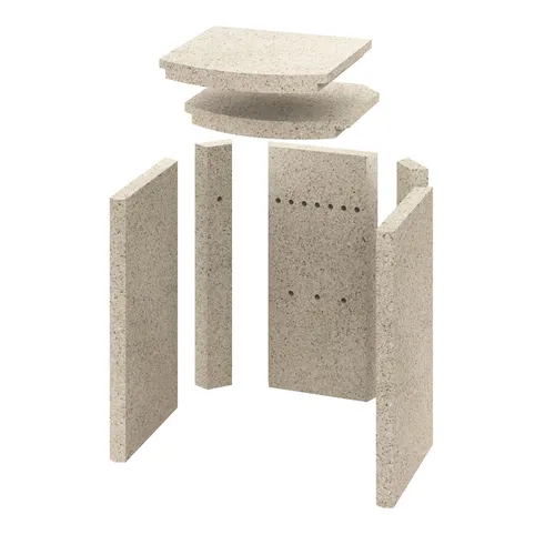 Trendline Taifun Kaminofen Ersatzteile - Brennraumauskleidung komplett aus Vermiculite - Ersatzteile für Kaminofen, hochwertiges Vermiculite sorgt für optimale Wärmeisolierung und Langlebigkeit.