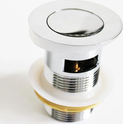 Produktbild Ablaufgarnitur mit Push Up Ablaufventil 1 1/4 Zoll m Überlauf