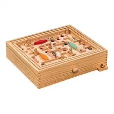 Labyrinth - mit Barrieren - groß - Gesellschaftsspiel mit spannenden Barrieren, fördert strategisches Denken und ist ideal für die ganze Familie.