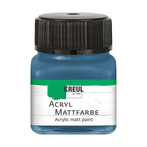 Kreul Acryl Mattfarbe stahlblau 20ml Glas 100 ml / 12,45 Euro