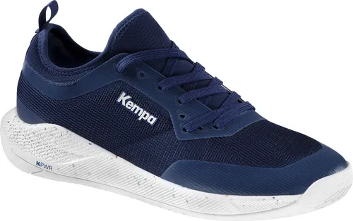 Kempa Unisex Kourtfly Sport-Schuhe, blau/weiß, 49 EU - Herren-Handballschuhe mit Michelin-Sohle für maximale Kontrolle und Stabilität bei schnellen Bewegungen – ideal für Leistungssportler.