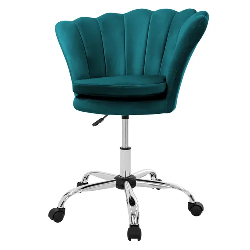 ML-Design Bürostuhl - Ergonomischer Schreibtischstuhl mit Samtbezug und Muschel-Design - Bürostuhl mit einzigartigem Muschel-Design, ergonomischer Rückenlehne und 360° Drehbarkeit. Ideal für stilvolle Arbeitsumgebungen und maximalen Komfort.