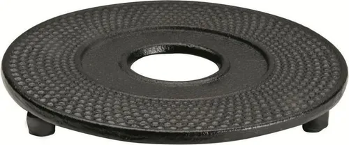 Teekannenuntersetzer aus Gusseisen, rund